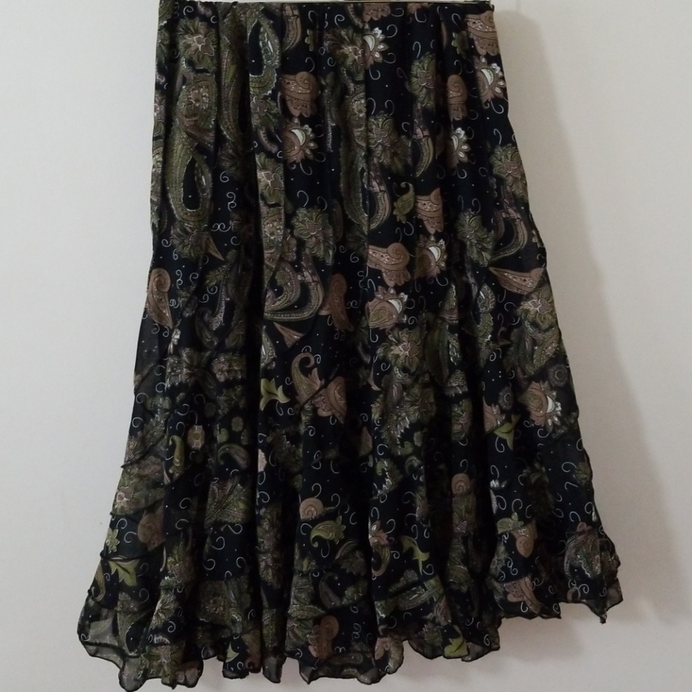 Dimri  black paisley skirt